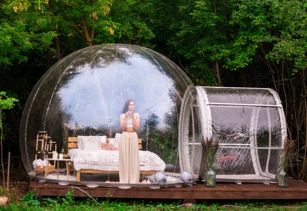 clear inflatable bubble tent